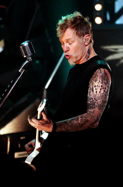 James Hetfield of Metallica WDR Sendesaal Cologne Germany